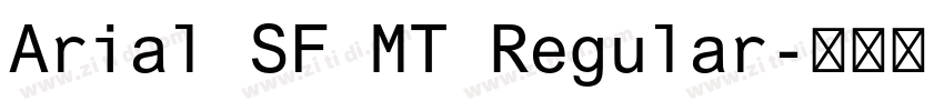 Arial SF MT Regular字体转换